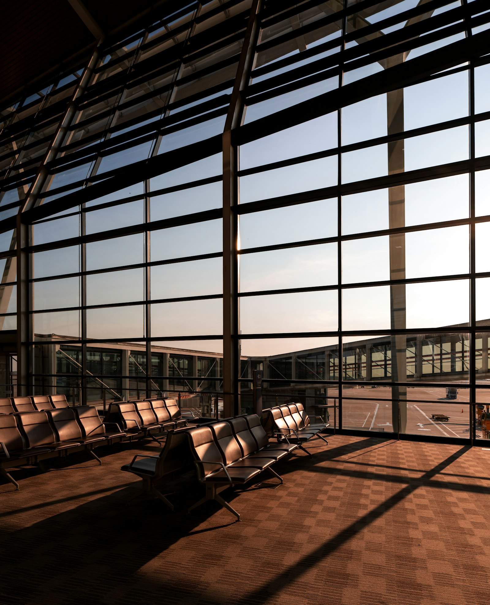 Istanbul Airport lounges interior with premium seating and large windows