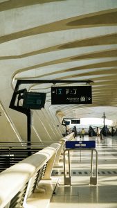 Sabiha Gokcen vs Istanbul Airport modern terminal with signage